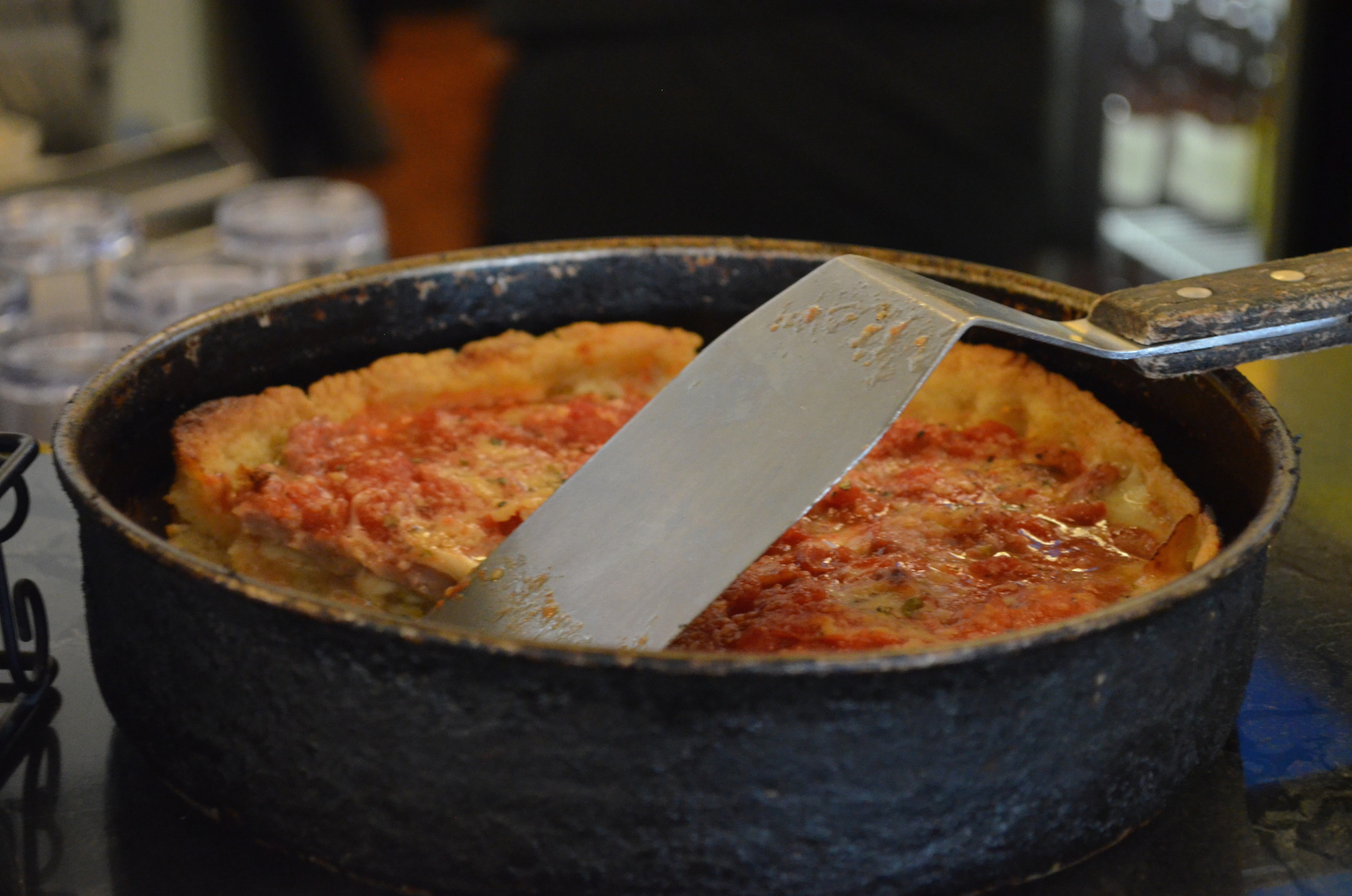 Lou Malnati's Deep Dish Pizza with Sausage