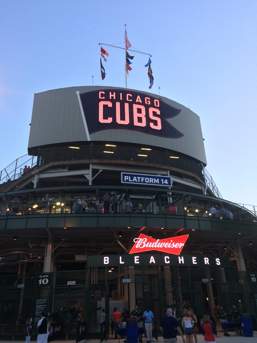 Wrigley Field in North Side of Chicago