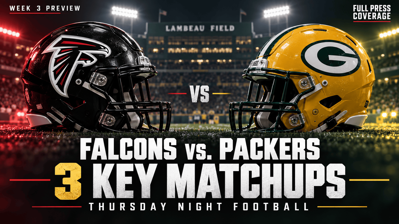 Falcons vs. Packers: Three Matchups That Could Decide Thursday Night Football