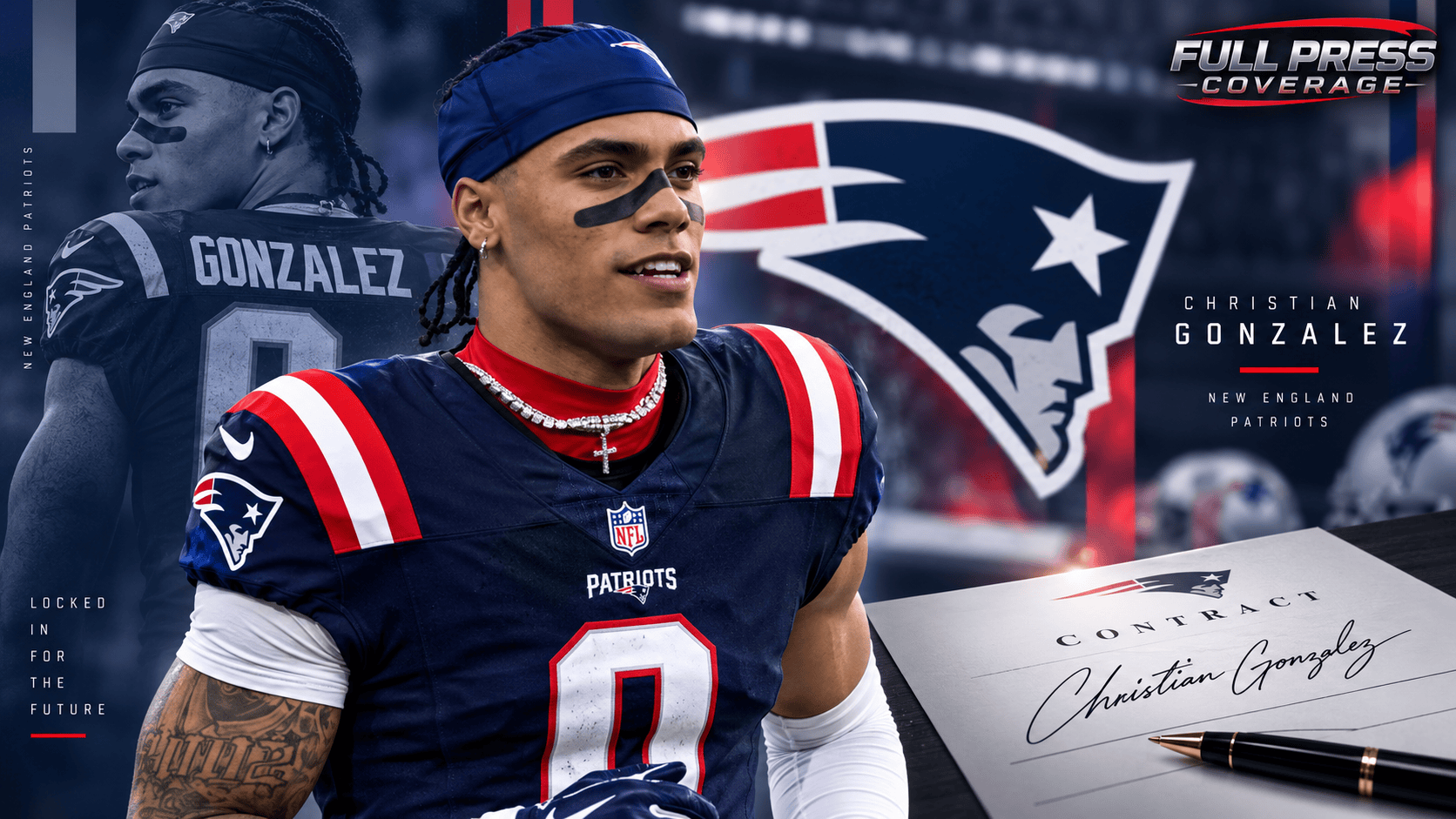 Patriots, Christian Gonzalez Agree to Record-Setting Four-Year Extension