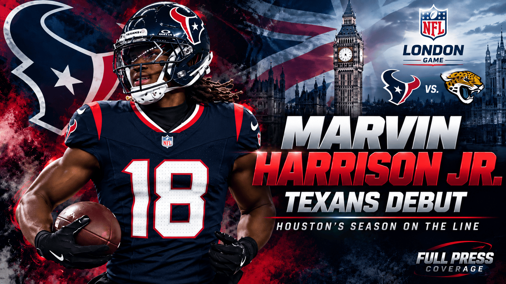 Marvin Harrison Jr.’s Texans Debut Comes With Houston’s Season on the Line