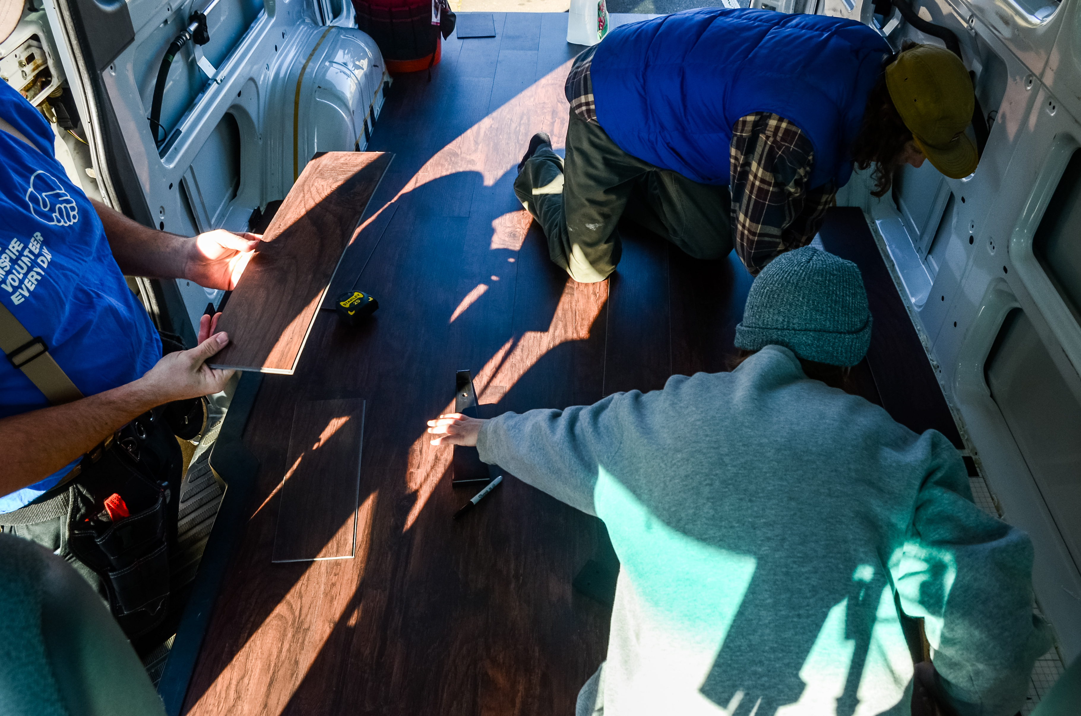 Caspar, Michael, Kailey vinyl flooring