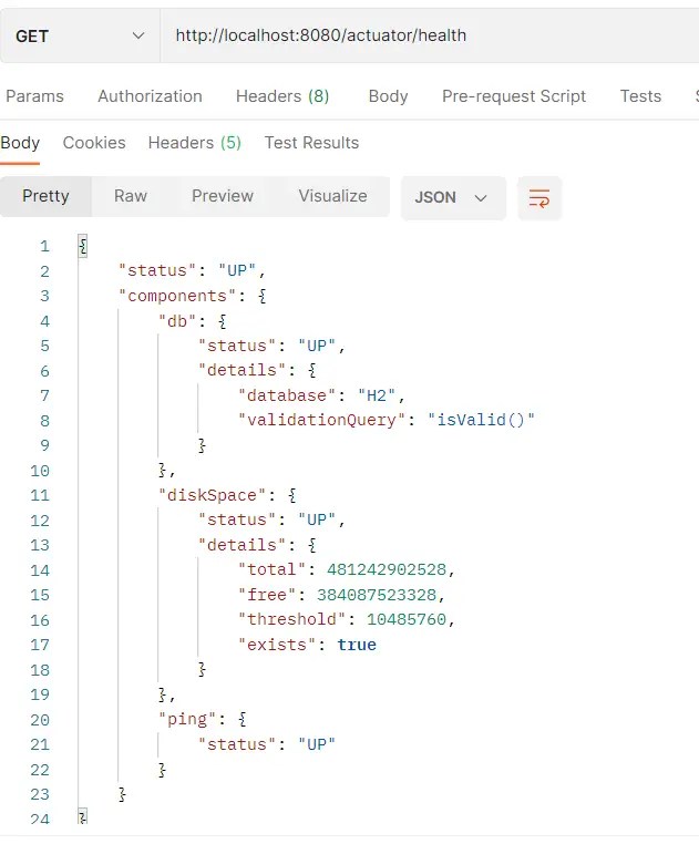 How to create a custom Health Check in Spring Boot for Microservices