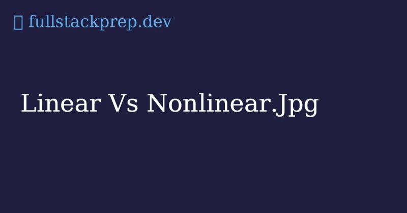 Linear Vs Non Linear Data Structures Fullstackprep Dev - Modern 4K Space Illustrations | Free Download