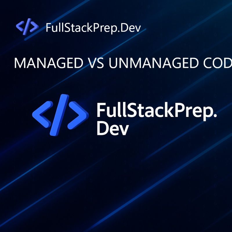 Managed Vs Unmanaged Code In Net Fullstackprep Dev Fullstackprep Dev - Best Light Photos in High Resolution