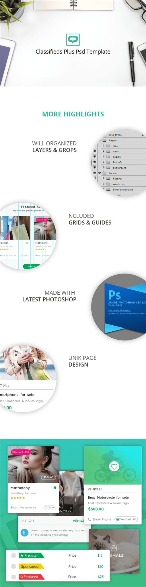 Classified Plus - Classifieds Websites PSD Templates - 2