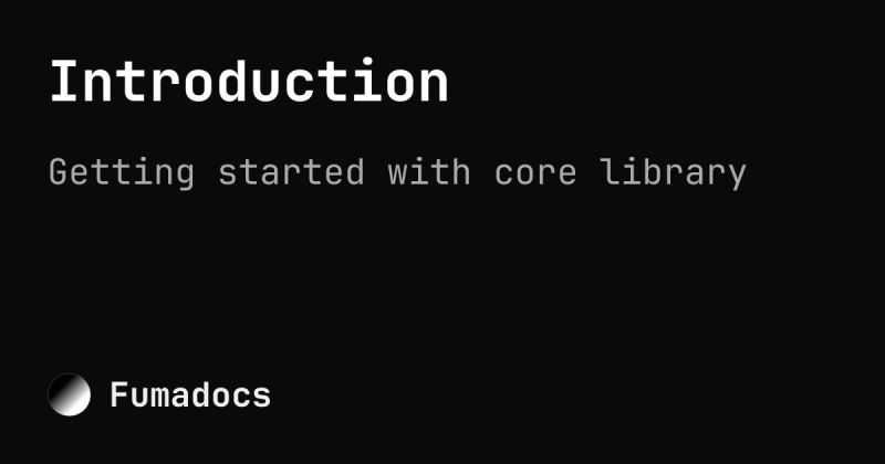 Introduction Fumadocs - Premium Colorful Texture - 4K