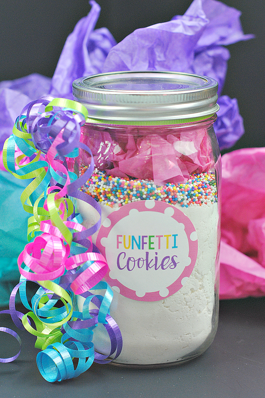 Funfetti Cookie Mix in a Jar FunSquared