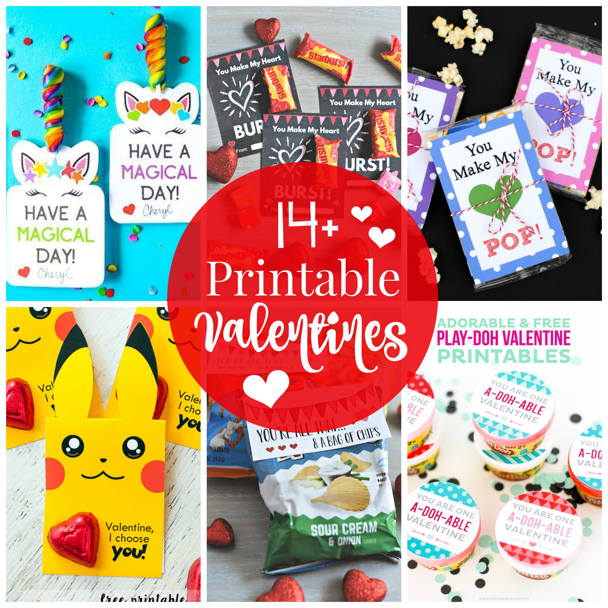 14+ Simple & Fun Free Printable Valentines for Kids – Fun-Squared