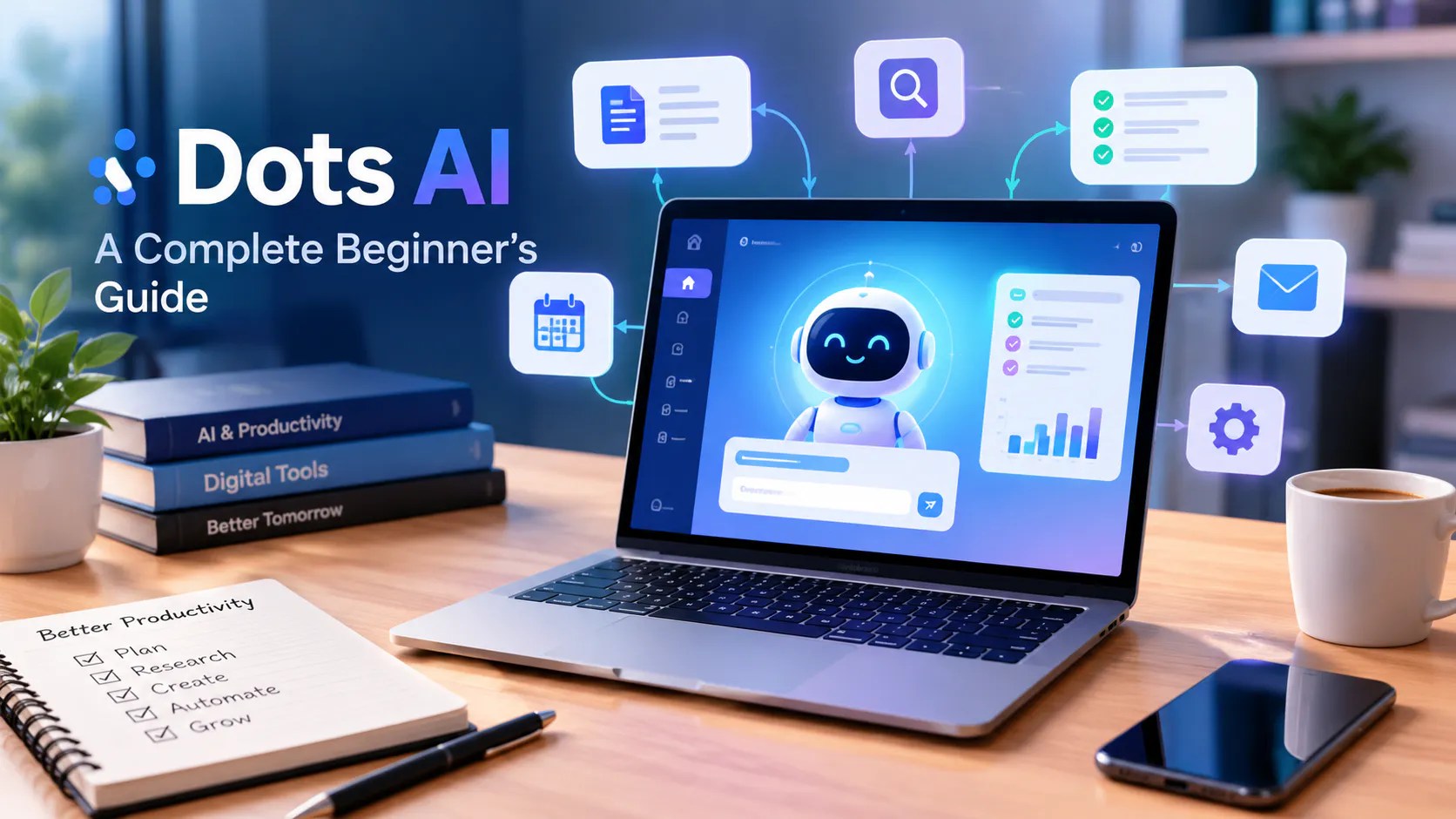 Dots AI complete beginner’s guide to AI agents and productivity automation