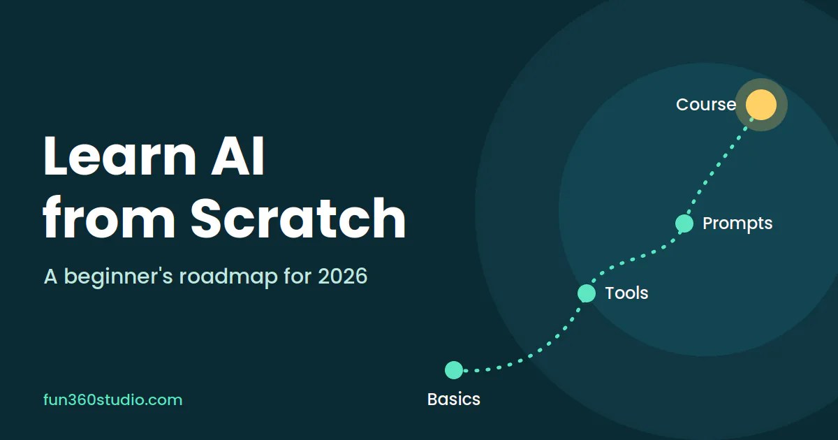 : Learn AI from scratch in 2026: beginner's roadmap from basics to tools, prompts, and course