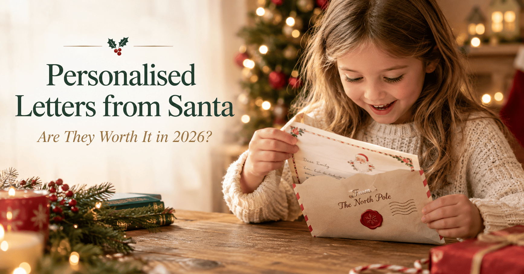 Personalised Christmas Santa Letters. Image generated by AI