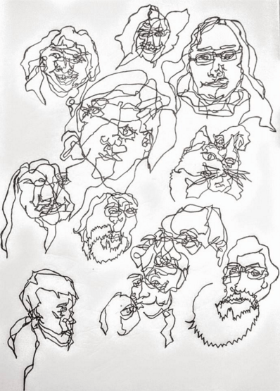 Sam McPherson - don't look at the paper don't break the line!