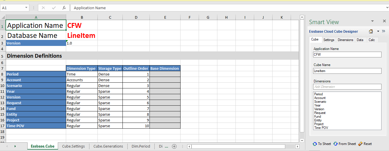 OAC Essbase: Creating an Essbase cube the ol' non-technical way