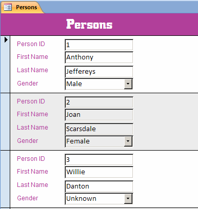 Microsoft Access Lesson 31 Sectional And Tabbed Forms - Premium Light Image Gallery - Ultra HD