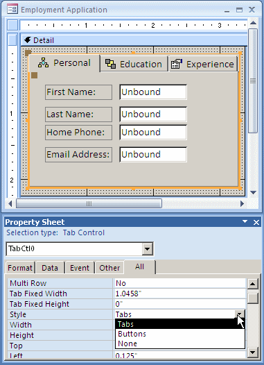 Microsoft Access Lesson 31 Sectional And Tabbed Forms - Vintage Art Collection - 8K Quality