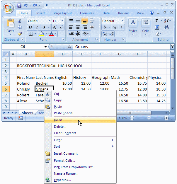 Vba for microsoft excel: the cells of a worksheet