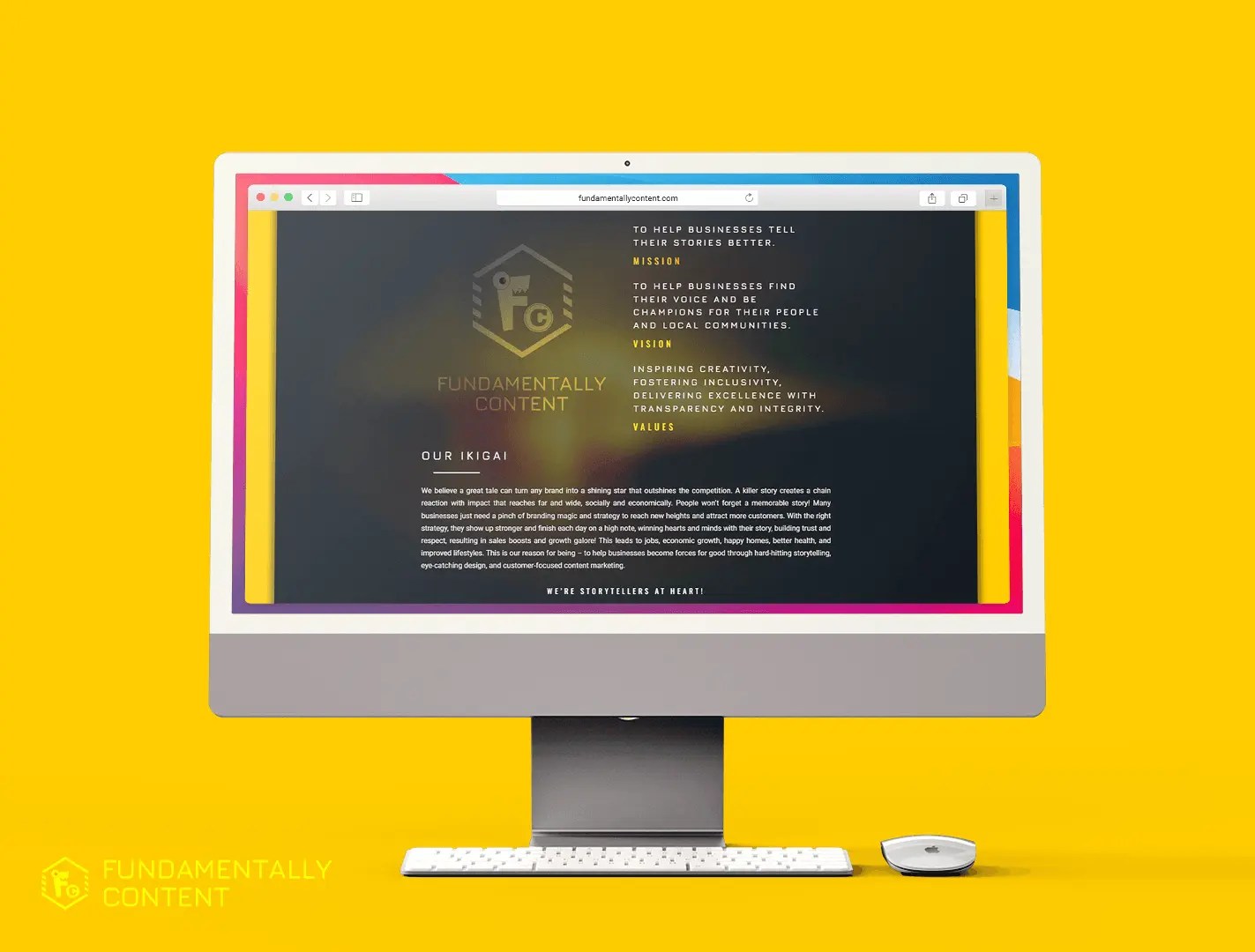 Web Design Services Background - Fundamentally Content