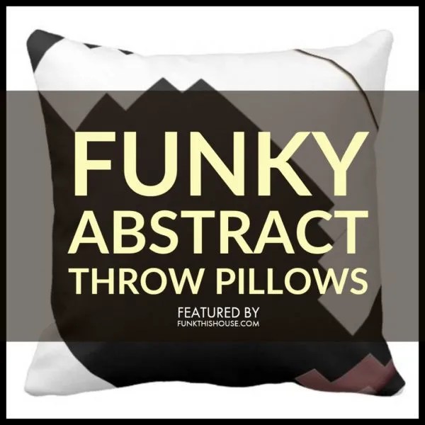 Funky Abstract Throw Pillows