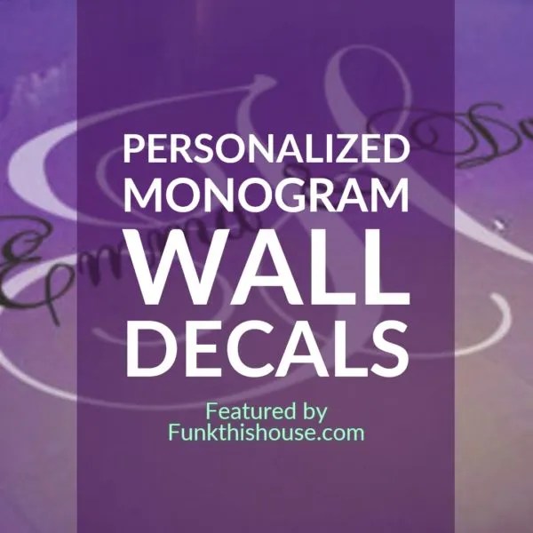 Personalized Monogram Wall Decal