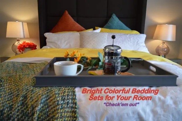 Bright Multi-Colored Bedding Sets