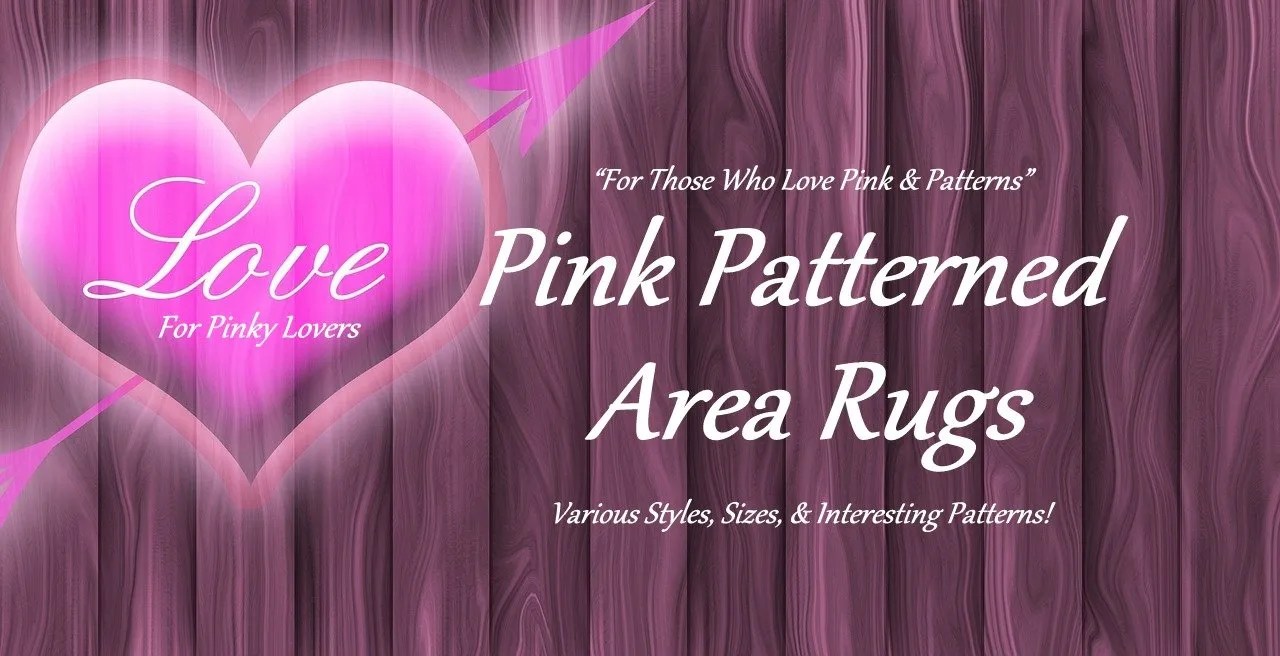 Pink Patterned Area Rugs