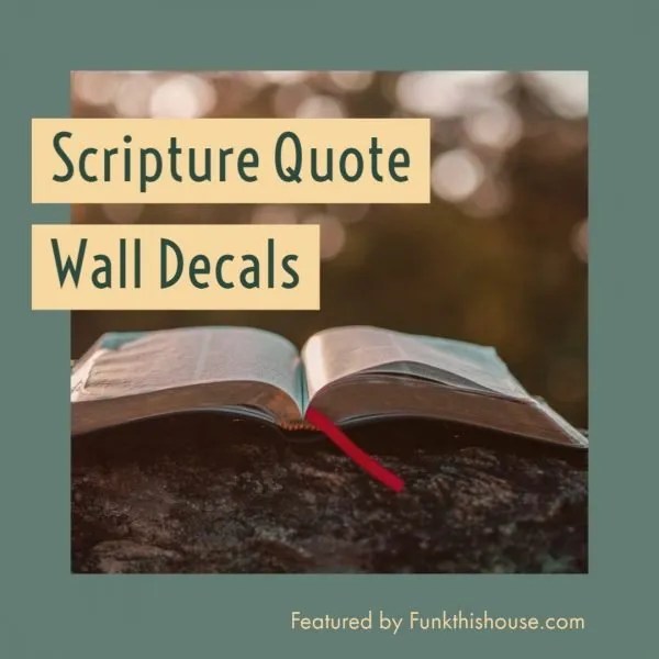 Scripture Quote Wall Decals