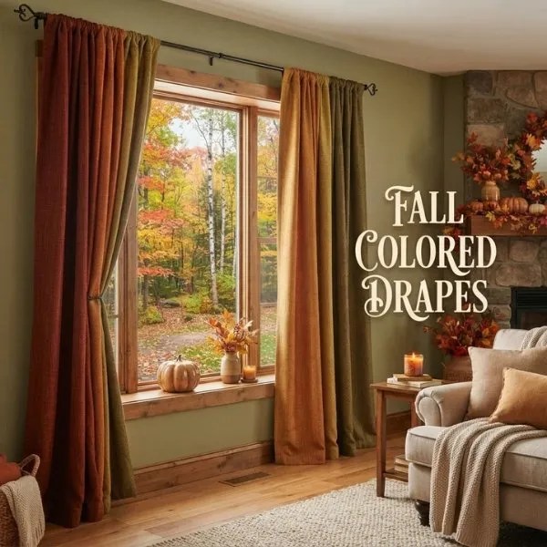 Fall Colored Drapes For the Season