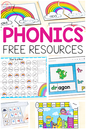 Need a memorable way to practice phonics in kindergarten and primary grades? 50 Free Phonics Activities For Kids Learning To Read