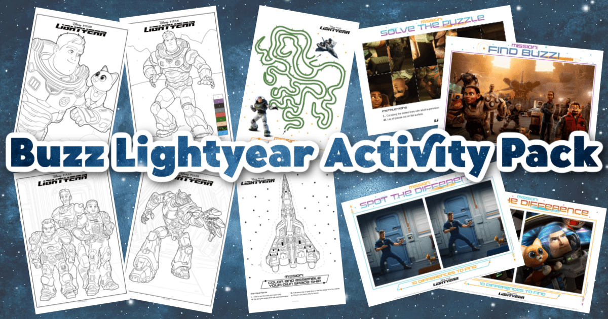Buzz Lightyear Math Worksheet Buzz Lightyear Coloring Pages and Activity Sheets - Fun Money Mom