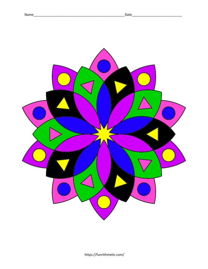 Basic Matrix Operations Color By Number 4 Funrithmetic - Best Gradient Arts in Mobile