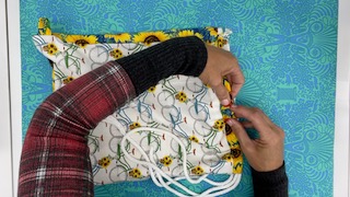 Drawstring Backpack Rope through Casing