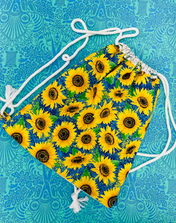 Sunflower-Drawstring-Backpack