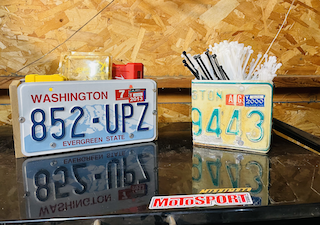 Two Licence Plate Boxes