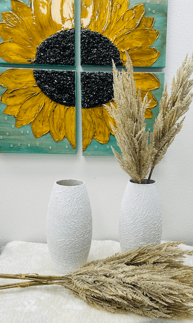 UPCYCLE-VASE-AND-SUNFLOWER