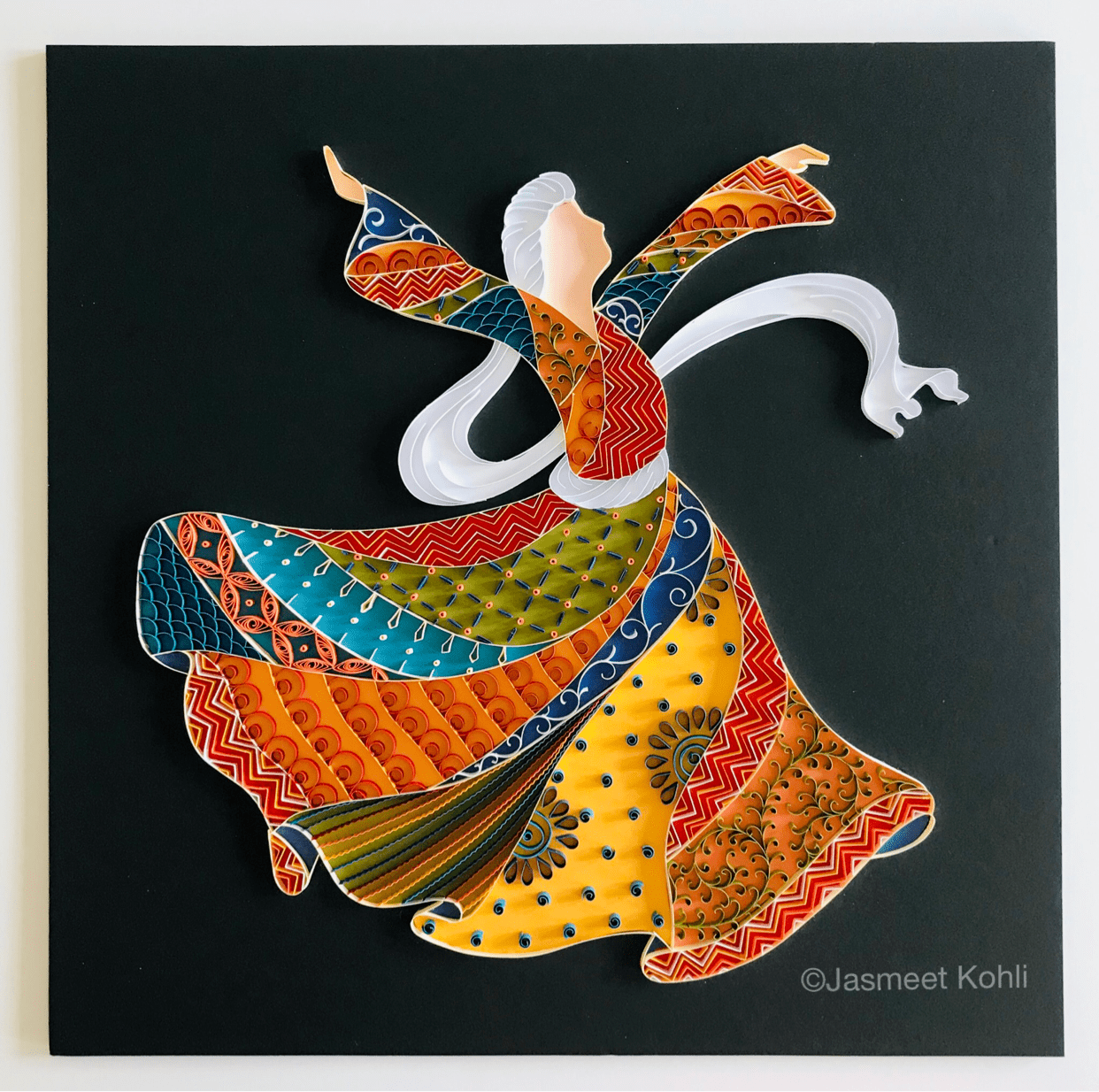 JASMEET KOHLI, TITLE- SUFI DANCER, SIZE- 50/50CM, PRICE- 1100 AED