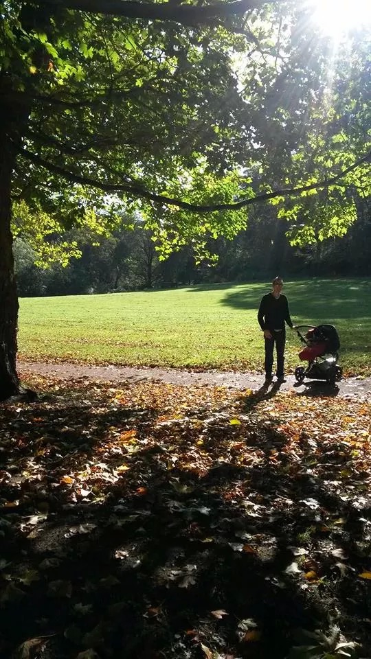 In the woods with Daddy