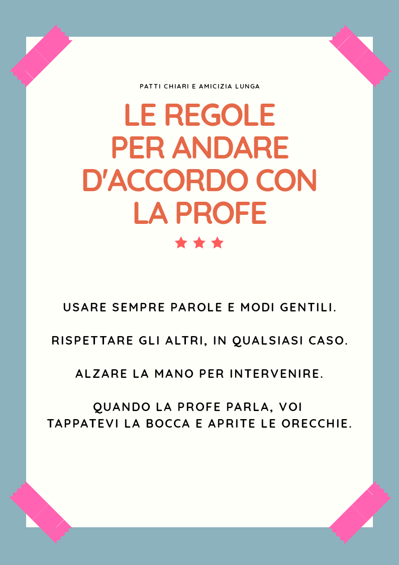 Patti chiari e amicizia lunga