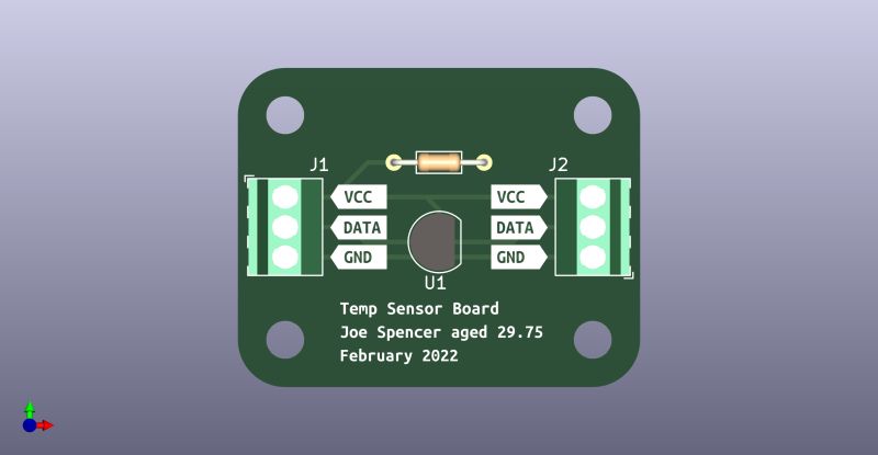 Ds18b20 Temperature Sensor Pcb - Desktop City Designs for Desktop