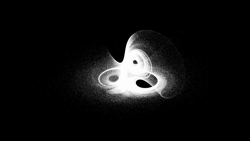 Strange Attractors Github - Creative Dark Wallpaper - 4K