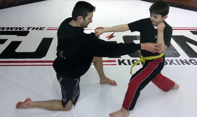 Instructor teaching student