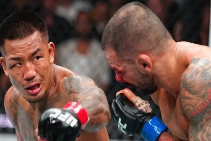 Joshua Van derrotó a Alexandre Pantoja en el combate estelar de la UFC 331 para retener el título de peso mosca, celebrado la noche del sábado 19 de septiembre de 2026 en el Crypto.com Arena de Los Ángeles. //Fotografia: UFC