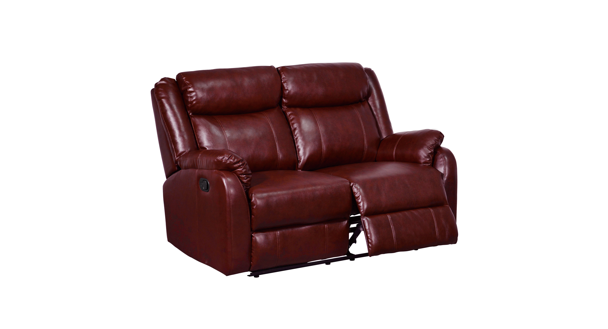 18 reviews of jennifer furniture 0 stars! U9303 Burgundy PU Reclining Loveseat by Global Furniture