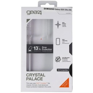 gear4 D30 Coque Crystal Palace transparente pour Samsung Galaxy S20 Ultra
