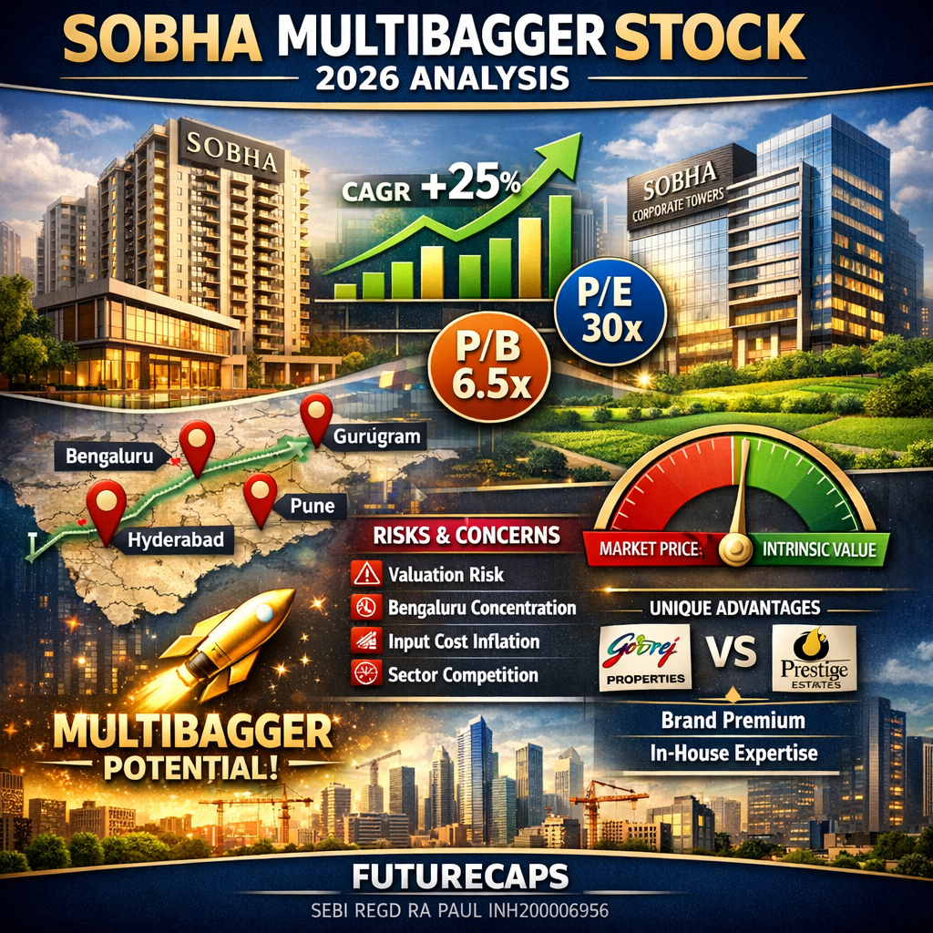 Sobha Ltd multibagger stock analysis 2026 - NSE:SOBHA BSE: India stock market investment research by Futurecaps