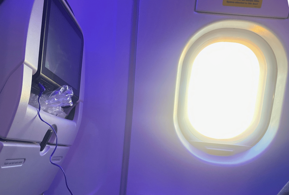 In flight entertainment etiquette