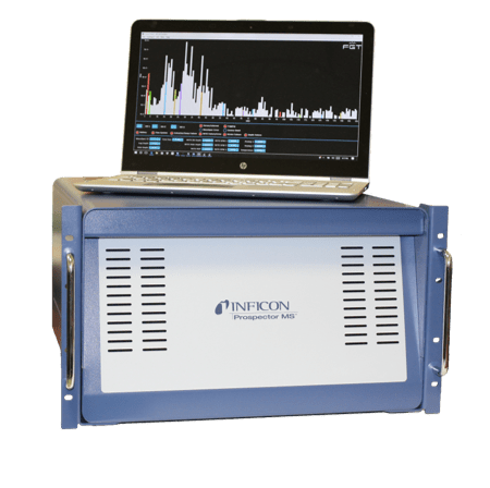 mass spectrometer for drilling for gas detection