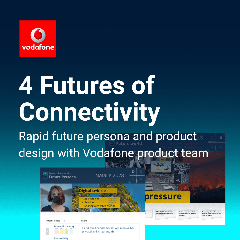 4 Futures of Connectivity—Rapid future persona and product design with Vodafone product team