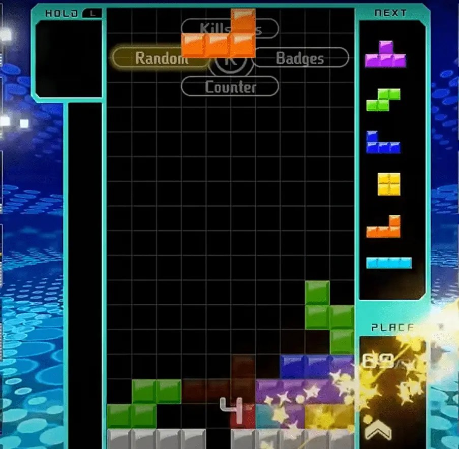Tetris 99 Gameplay screenshot