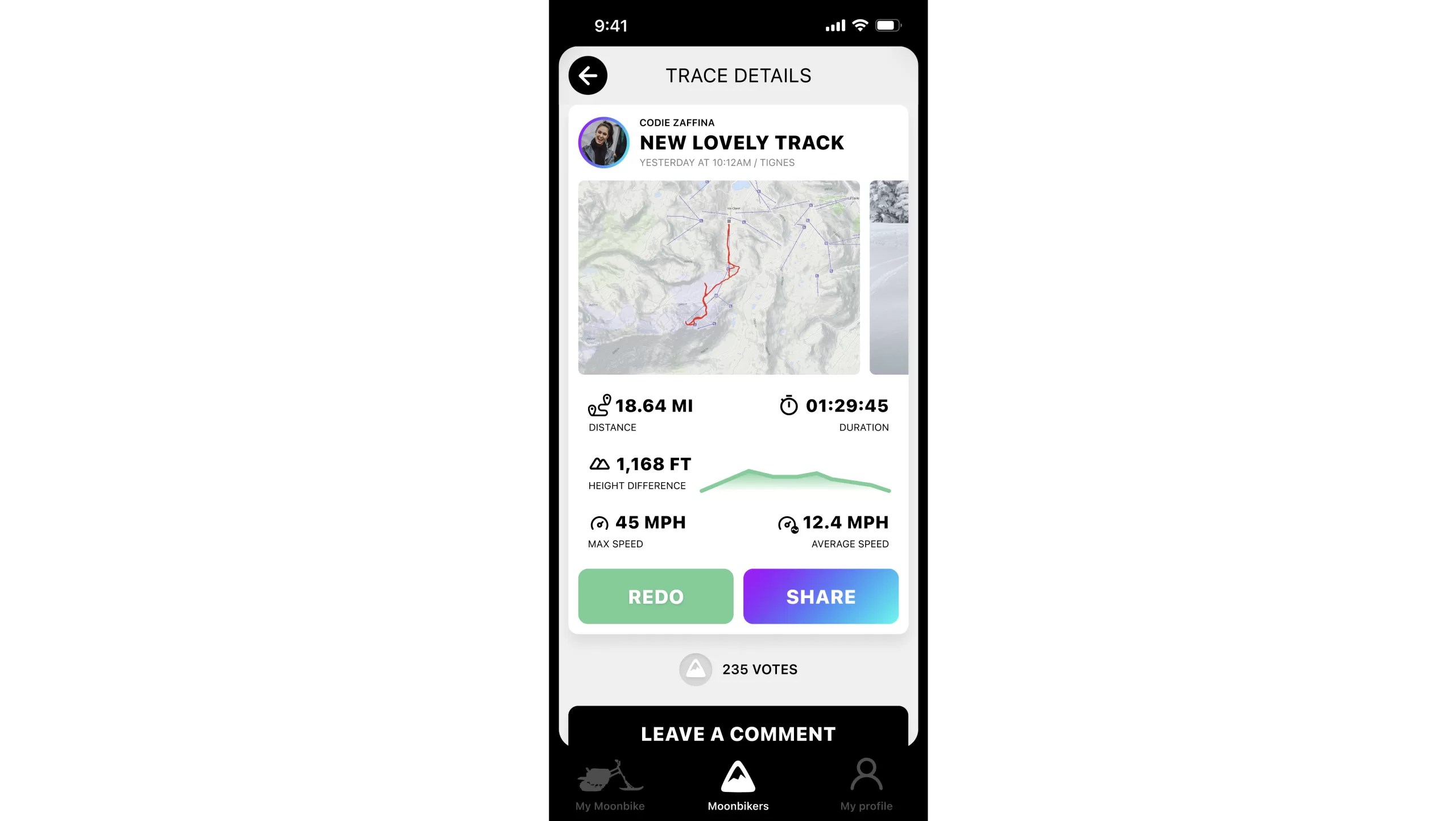 MoonBikes app.